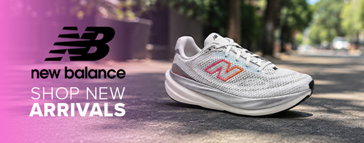 New Balance sneaker banner design showing new arrivals