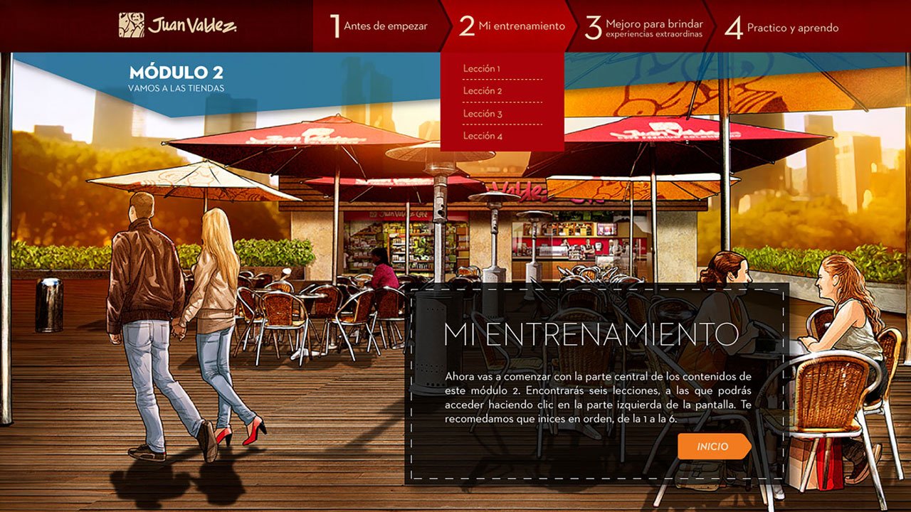 eLearning visual design — interactive courseware interface sample 3 by Alvaro Martinez